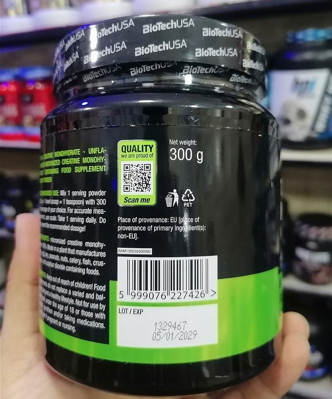 کراتین مونوهیدرات بایو تک 88سروینگ 3 لیبله اصل تضمینی.